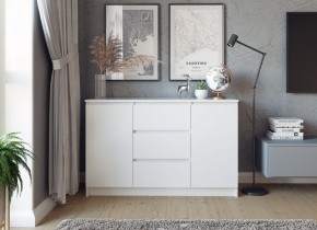 МОРИ МК 1200.3 Комод (белый) в Нижнекамске - nizhnekamsk.ok-mebel.com | фото 3